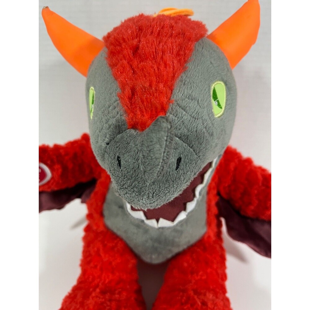 Build A Bear Great Wolf Lodge MagiQuest Charlock MagicQuest Red Dragon Plush 16" - Picture 4 of 8
